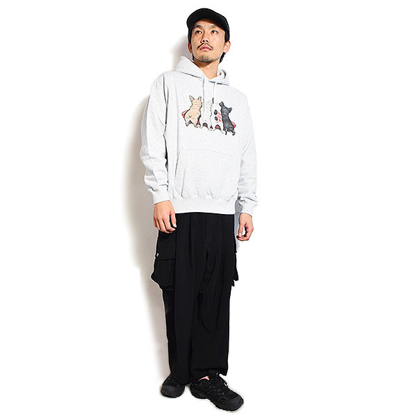 The Endless Summer エンドレスサマー TES 4BUHI SURFER SWEAT PARKA -MIX GRAY- メンズ パーカー プルオーバー TES atftps