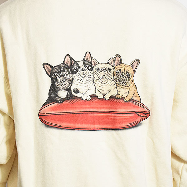 The Endless Summer エンドレスサマー TES 4BUHI SURFER SWEAT PARKA -IVORY- メンズ パーカー プルオーバー TES atftps