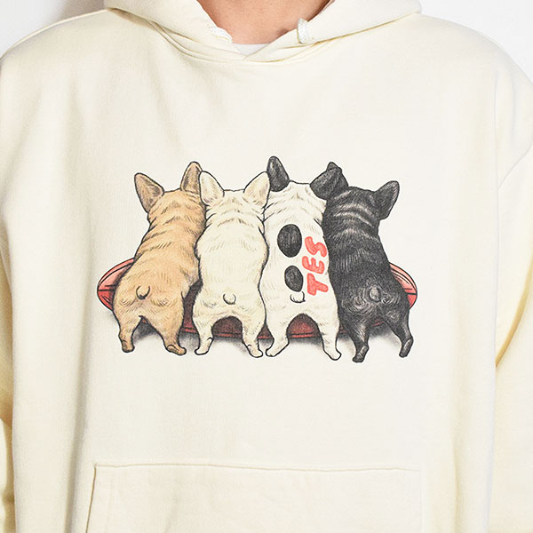 The Endless Summer エンドレスサマー TES 4BUHI SURFER SWEAT PARKA -IVORY- メンズ パーカー プルオーバー TES atftps