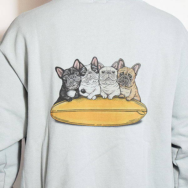 The Endless Summer エンドレスサマー TES 4BUHI SURFER SWEAT PARKA -SAX- メンズ パーカー プルオーバー TES atftps