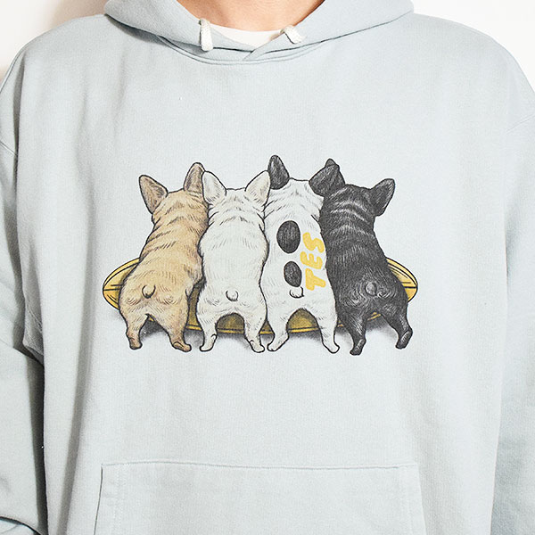 The Endless Summer エンドレスサマー TES 4BUHI SURFER SWEAT PARKA -SAX- メンズ パーカー プルオーバー TES atftps