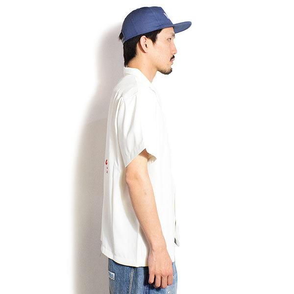 The Endless Summer エンドレスサマー TES PIZZA DINER CREW EMB SHIRT -WHITE- メンズ シャツ 半袖 TES 送料無料 atftps