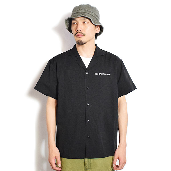 The Endless Summer エンドレスサマー TES BANDANA EMB SHIRT -BLACK- メンズ シャツ 半袖 TES 送料無料 atftps