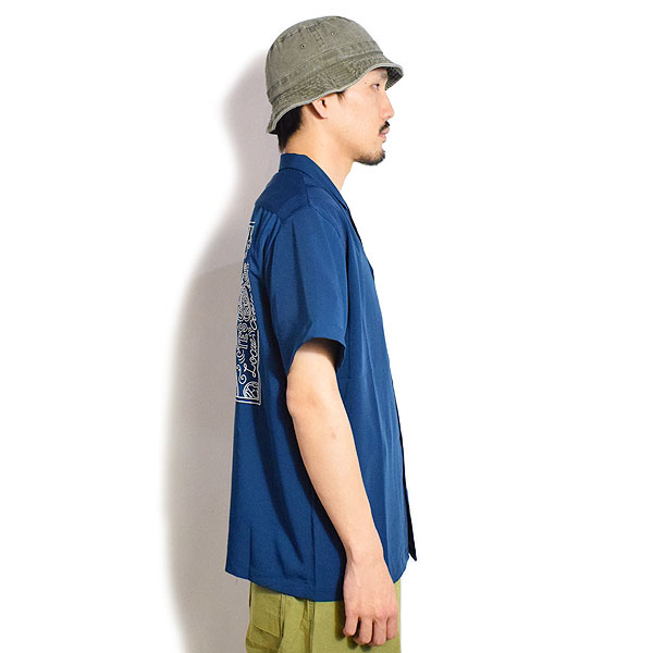 The Endless Summer エンドレスサマー TES BANDANA EMB SHIRT -BLUE GRAY- メンズ シャツ 半袖 TES 送料無料 atftps