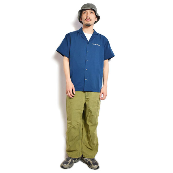 The Endless Summer エンドレスサマー TES BANDANA EMB SHIRT -BLUE GRAY- メンズ シャツ 半袖 TES 送料無料 atftps