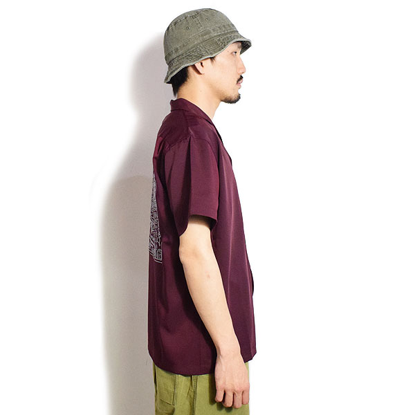 The Endless Summer エンドレスサマー TES BANDANA EMB SHIRT -WINE- メンズ シャツ 半袖 TES 送料無料 atftps