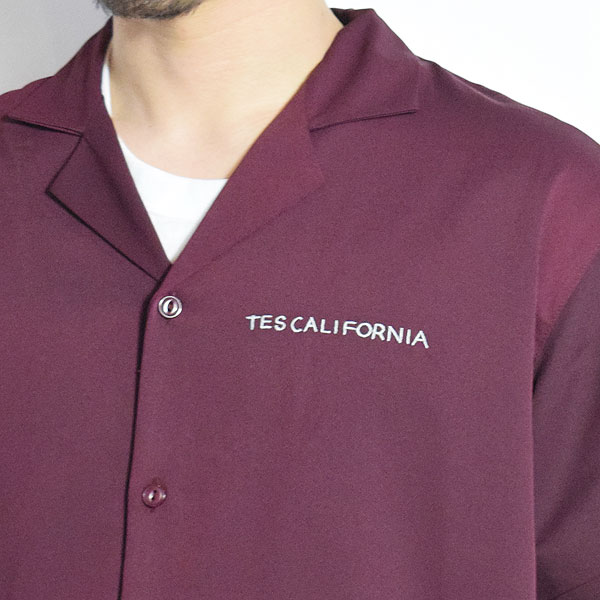 The Endless Summer エンドレスサマー TES BANDANA EMB SHIRT -WINE- メンズ シャツ 半袖 TES 送料無料 atftps