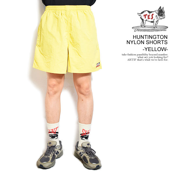 The Endless Summer エンドレスサマー HUNTINGTON NYLON SHORTS -YELLOW- メンズ ショートパンツ ショーツ atfpts