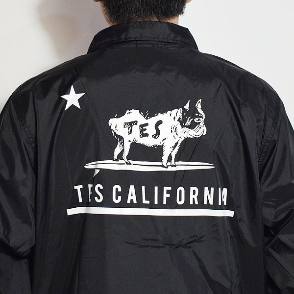 The Endless Summer エンドレスサマー TES CALIFORNIA REPUBUHIC COACH JACKET -BLACK- メンズ ジャケット コーチ atfjkt