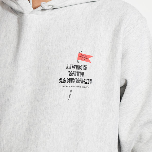 TOKYO SANDWICH CLUB トウキョウサンドウィッチクラブ T.S.C-FLY-H.D.P -ASH- メンズ パーカー プルオーバー 裏起毛 atftps