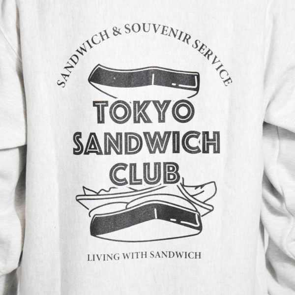 TOKYO SANDWICH CLUB トウキョウサンドウィッチクラブ T.S.C-FLY-H.D.P -ASH- メンズ パーカー プルオーバー 裏起毛 atftps