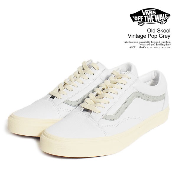 VANS バンズ Old Skool Vintage Pop Grey メンズ スニーカー オールドスクール 送料無料 ストリート atfacc