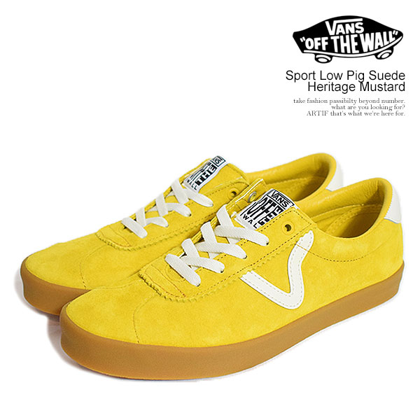 VANS ヴァンズ Sport Low Pig Suede Heritage Mustard メンズ スニーカー スポーツロー スエード シューズ バンズ 送料無料 atfacc