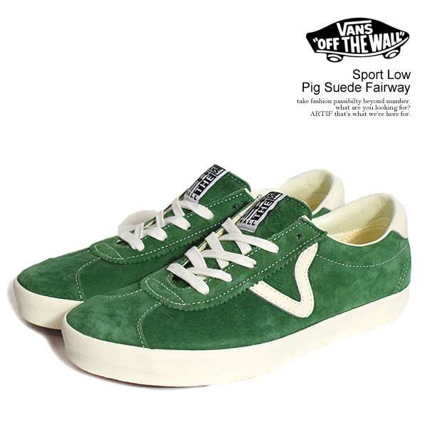 VANS ヴァンズ Sport Low Pig Suede Fairway メンズ スニーカー スポーツロー ピッグスエード シューズ バンズ atfacc