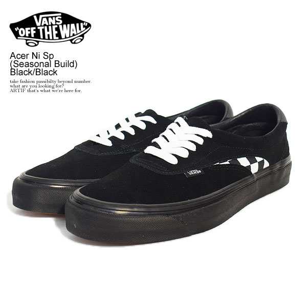 Vans バンズ Acer Ni Sp Seasonal Build Black Black メンズ スニーカー 送料無料 ストリート 正規品 正規 取扱店 Atfaccの通販はau Pay マーケット Artif アーティフ