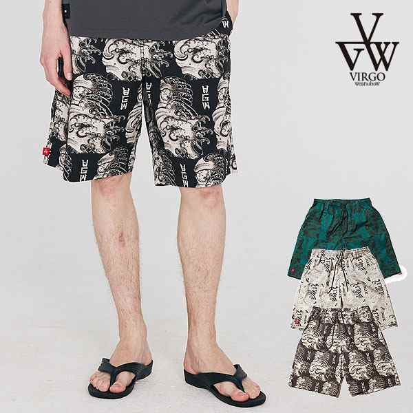 2024 春夏 先行予約 5月〜6月入荷予定 VIRGOwearworks ヴァルゴウェアワークス Wave koi-kuchi shorts メンズ ショートパンツ atfpts