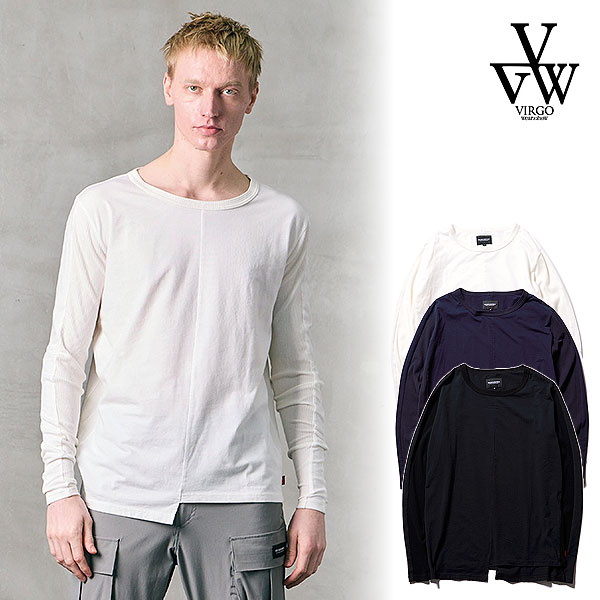 2026 春夏 先行予約 2月〜3月入荷予定 VIRGOwearworks ヴァルゴウェアワークス ASYMETRY SLEEVE FLYSE TOP Tシャツ atftps