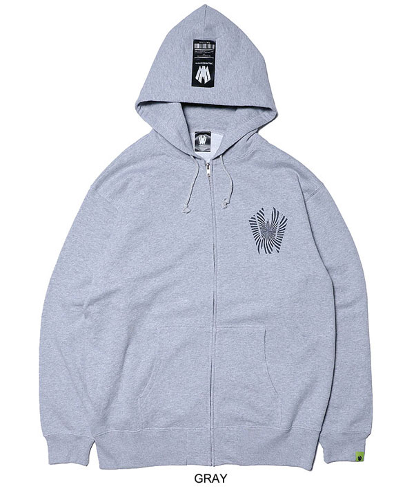 20％OFF SALE セール W by VIRGOwearworks ダブリューバイヴァルゴウェアワークス Warp logo zip hoodie atftps_18