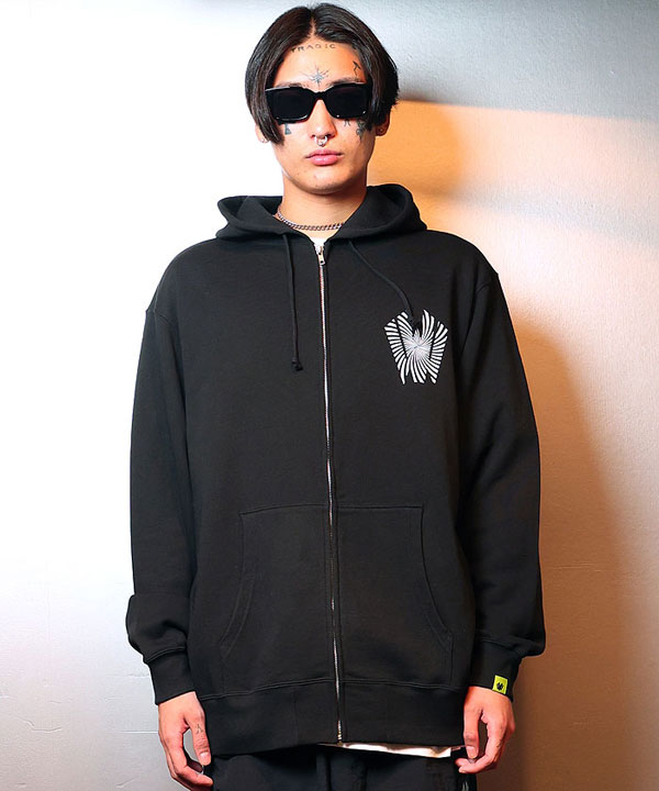 20％OFF SALE セール W by VIRGOwearworks ダブリューバイヴァルゴウェアワークス Warp logo zip hoodie atftps_1