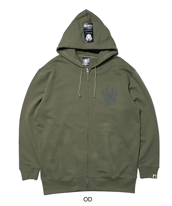 20％OFF SALE セール W by VIRGOwearworks ダブリューバイヴァルゴウェアワークス Warp logo zip hoodie atftps_19