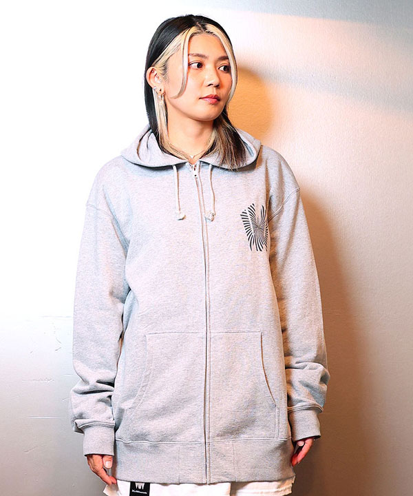 20％OFF SALE セール W by VIRGOwearworks ダブリューバイヴァルゴウェアワークス Warp logo zip hoodie atftps_2