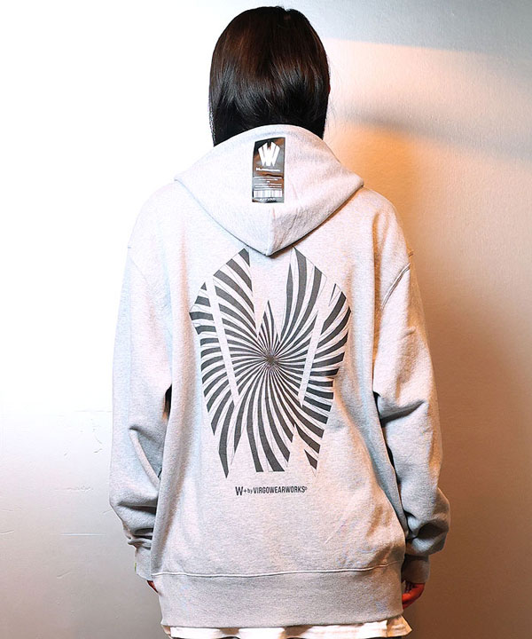 20％OFF SALE セール W by VIRGOwearworks ダブリューバイヴァルゴウェアワークス Warp logo zip hoodie atftps_3