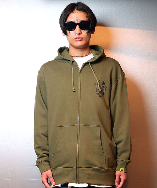 20％OFF SALE セール W by VIRGOwearworks ダブリューバイヴァルゴウェアワークス Warp logo zip hoodie atftps_4
