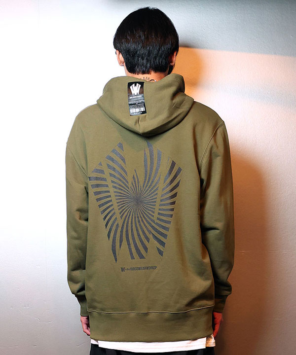 20％OFF SALE セール W by VIRGOwearworks ダブリューバイヴァルゴウェアワークス Warp logo zip hoodie atftps_5