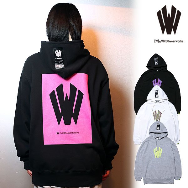 2025 秋冬 先行予約 11月〜12月入荷予定 W by VIRGOwearworks ダブリューバイヴァルゴウェアワークス Warp logo pull over hoodie