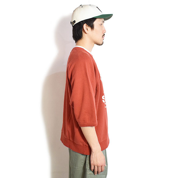 WEIRDO ウィアード TIKITIKI SURF CLUB - S/S SWEAT -ORANGE- メンズ スウェット 半袖 スウェットTシャツ アメカジ 送料無料 atftps