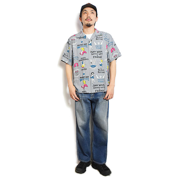 WEIRDO ウィアード SEXY? - S/S SHIRTS メンズ シャツ 半袖シャツ 総柄