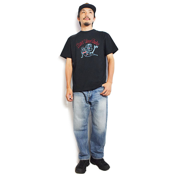 WEIRDO ウィアード BEACH FINK - S/S T-SHIRTS -BLACK- メンズ Tシャツ 半袖 グラフィックTシャツ アメカジ 送料無料 atftps