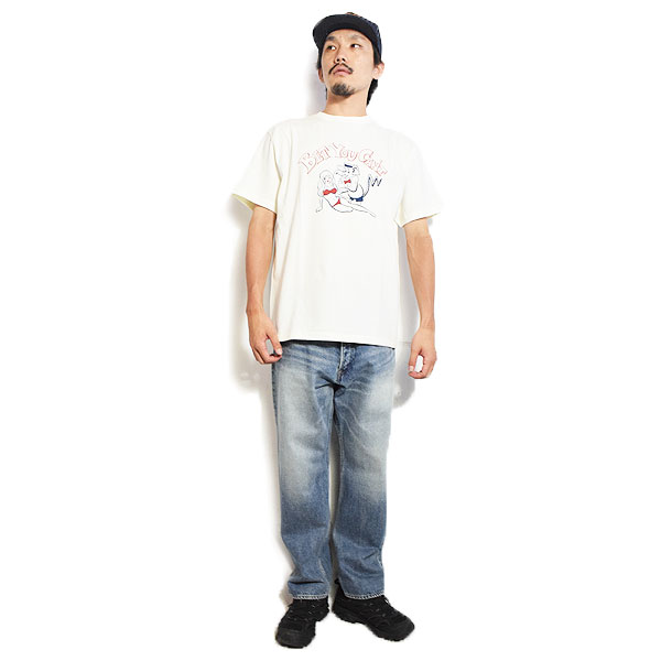 WEIRDO ウィアード BEACH FINK - S/S T-SHIRTS -WHITE- メンズ Tシャツ 半袖 グラフィックTシャツ アメカジ 送料無料 atftps