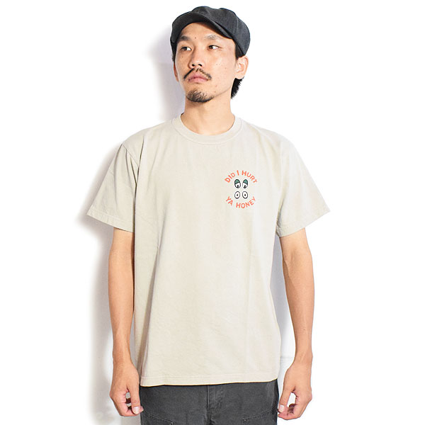 WEIRDO ウィアード RATS ASS - S/S T-SHIRTS -BEIGE- メンズ Tシャツ 半袖 グラフィックTシャツ アメカジ 送料無料 atftps