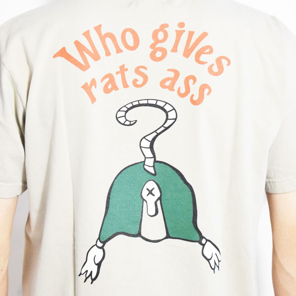 WEIRDO ウィアード RATS ASS - S/S T-SHIRTS -BEIGE- メンズ Tシャツ 半袖 グラフィックTシャツ アメカジ 送料無料 atftps