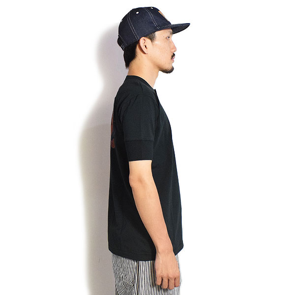 WEIRDO ウィアード WRD FINK - S/S HENRY T-SHIRTS -BLACK- メンズ Tシャツ 半袖 ヘンリーネックTシャツ アメカジ atftps