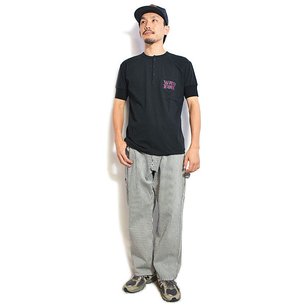 WEIRDO ウィアード WRD FINK - S/S HENRY T-SHIRTS -BLACK- メンズ Tシャツ 半袖 ヘンリーネックTシャツ アメカジ atftps