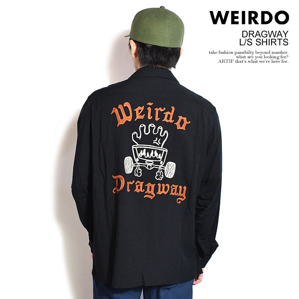 WEIRDO ウィアード DRAGWAY - L/S SHIRTS メンズ シャツ 長袖シャツ レーヨンシャツ アメカジ 送料無料 atftps