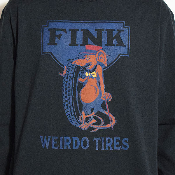 WEIRDO ウィアード WRD FINK - L/S T-SHIRTS -BLACK- メンズ Tシャツ 長袖 ロンT クルーネックTシャツ アメカジ 送料無料 atftps
