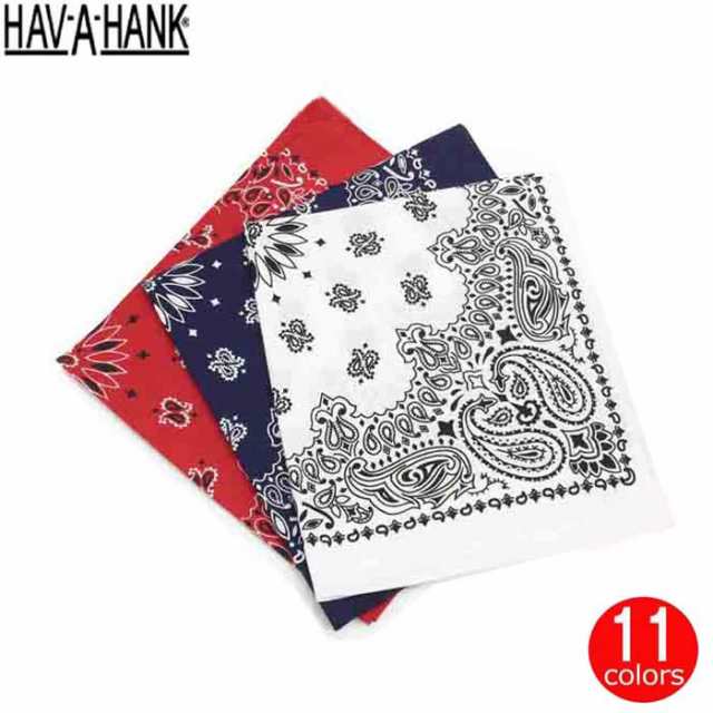 バンダナ ペイズリー Havahank ハバハンク Bandana ハンカチ スカーフ アメリカ製 アクセサリー の通販はau Pay マーケット Zakka Green