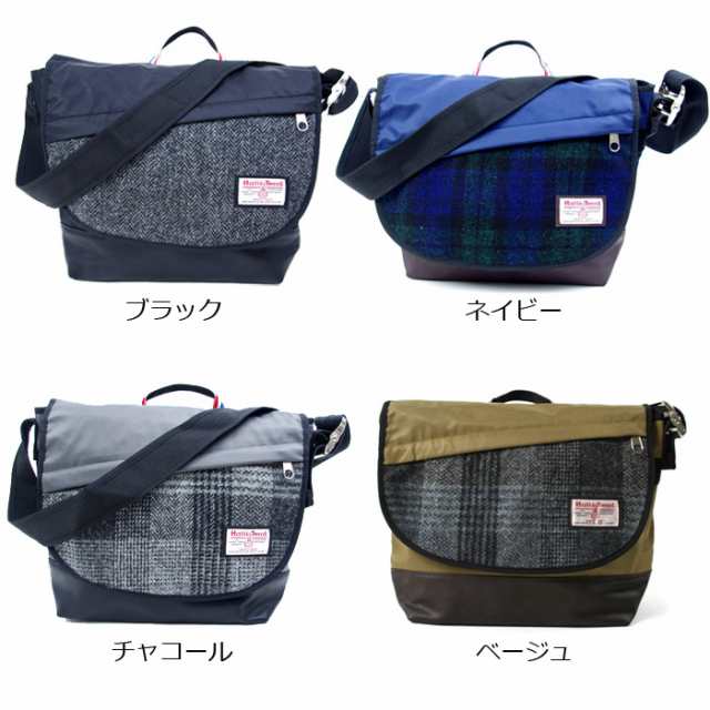 送料無料 メッセンジャーバッグ メンズ ハリスツイード Harristweed ショルダー 通学 バッグ 旅行の通販はau Pay マーケット Zakka Green