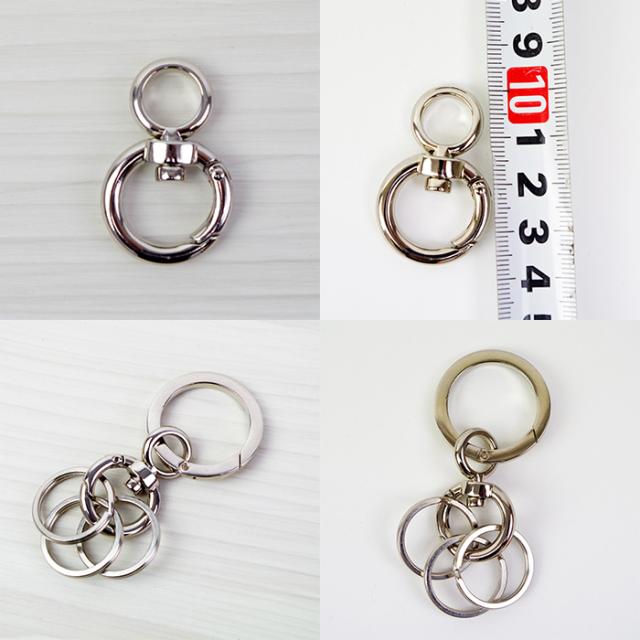 カラビナフック カラビナ キーホルダー おしゃれ 回転 丸 25mm 小 シルバー 100個 セット キーホルダー 丸カラビナの通販はau Pay マーケット Zakka Green