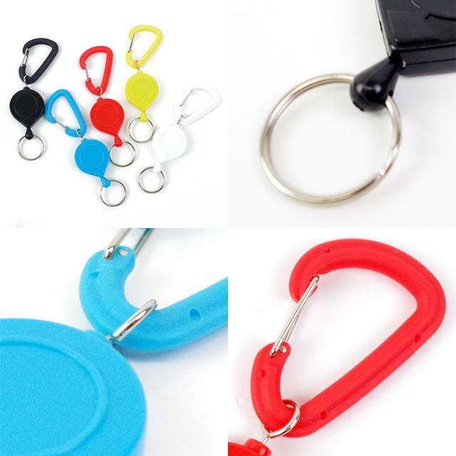 カラビナフック カラビナ リール キーホルダー おしゃれ 100個 セット カラビナリールキー キーリング 伸縮 伸びる 落下の通販はau Pay マーケット Zakka Green