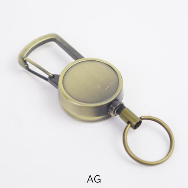 メール便 リールキー リールキーホルダー おしゃれ 丸 へこみあり シルバー ゴールド カラビナリールキー リール カラビナ の通販はau Pay マーケット Zakka Green