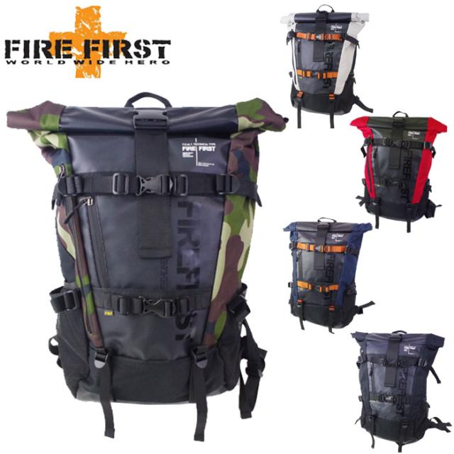 Fire First リュック 大容量 バッグ ロールトップ バックパック デイバック メンズ レディース 全5色 ファイヤーの通販はau Pay マーケット Zakka Green