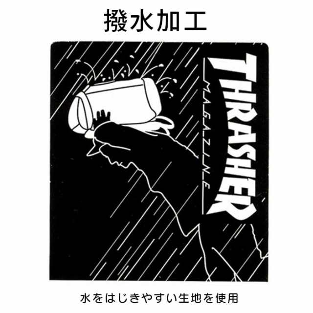 スラッシャー リュック メンズ 撥水 ブラック THRASHER リュックサック