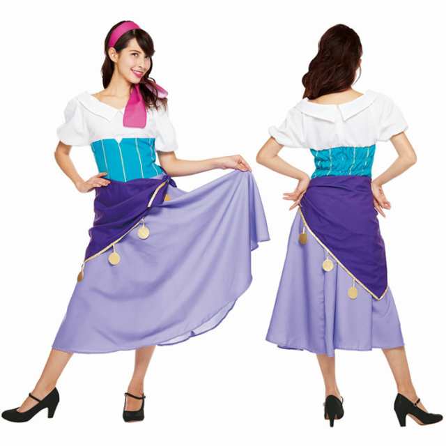 ハロウィン 仮装 ディズニー 大人 コスプレ レディース コスチューム エスメラルダ Adult Esmeralda の通販はau Pay マーケット Zakka Green