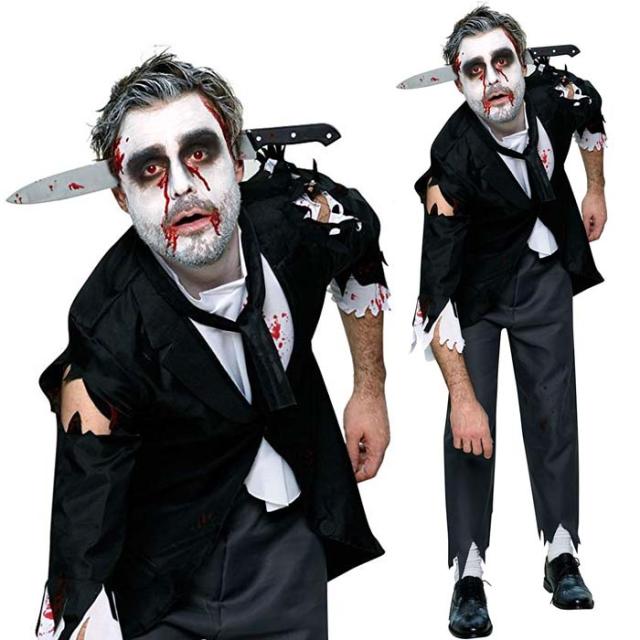 ハロウィン 仮装 大人 コスチューム メンズ Bloody Butler ゾンビ 衣装 コスプレ イベント Halloween の通販はau Pay マーケット Zakka Green