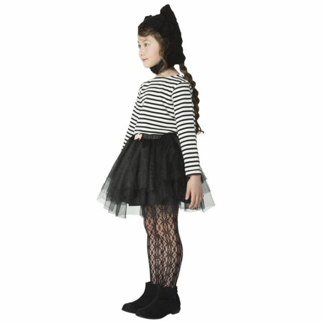 ハロウィン 衣装 子供 女の子 キッズ 仮装 コスプレ ノワールキティ チュールスカート スカート 普段使いにもok もこもこ の通販はau Pay マーケット Zakka Green