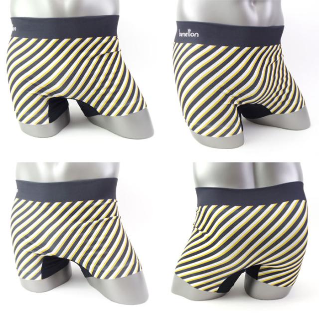 メール便 Benetton ベネトン ボクサーパンツ メンズ パンツ おしゃれ 下着 メンズ下着 斜めストライプ 成型 全2色の通販はau Pay マーケット Zakka Green
